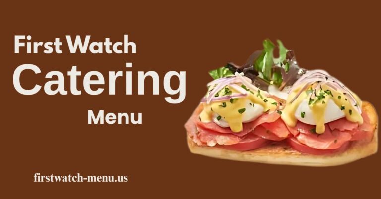 First Watch Catering Menu USA