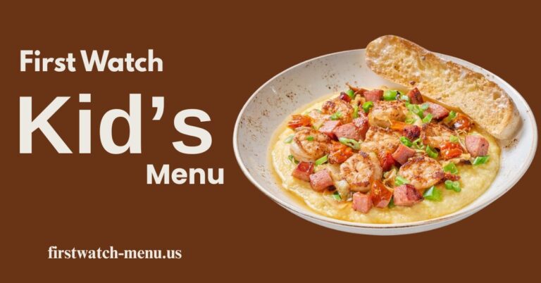 First Watch Kids Menu with Prices 2025